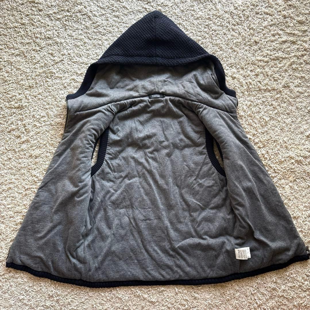 極美品】バーバリーブラックレーベル ニットベスト 中綿入り