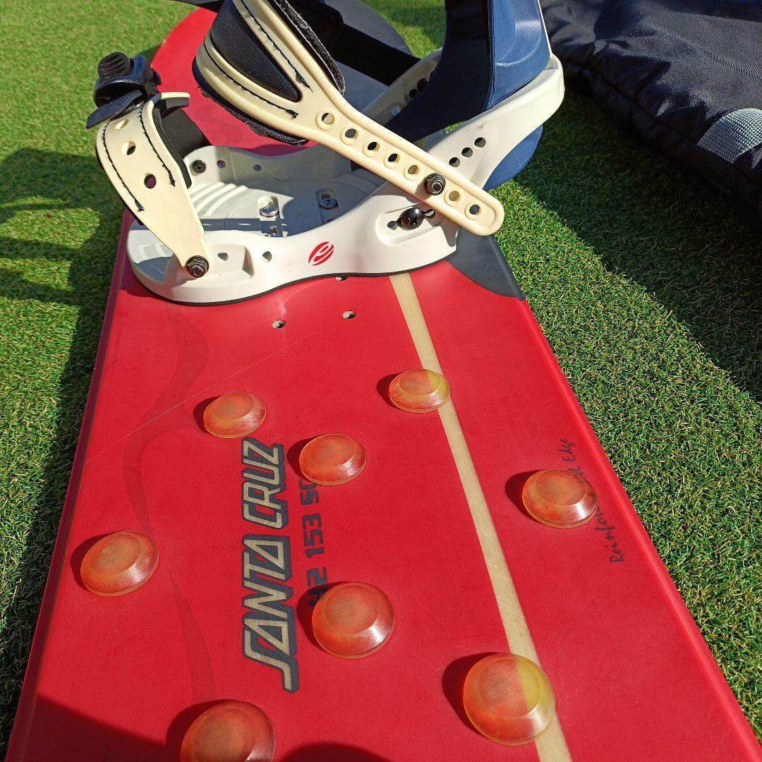 SANTA CRUZスノーボード ビンディングセットバッグ専用手袋付き153cm