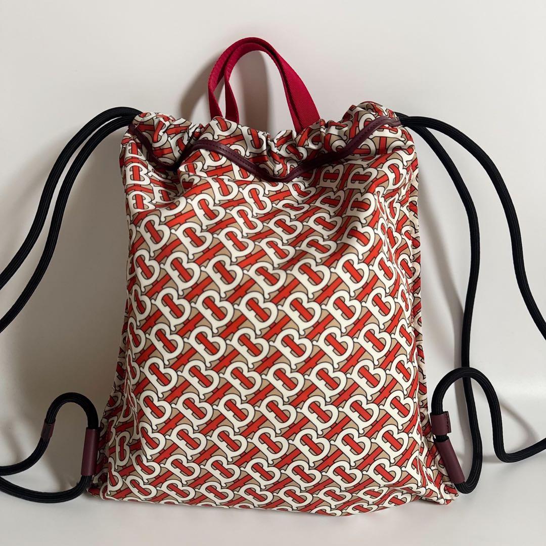 バックパック TBモノグラム ナイロン BURBERRY トートバッグ 白