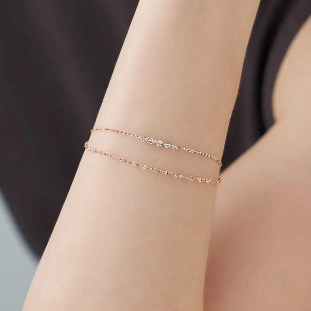 М 4℃ シルバーブレスレット