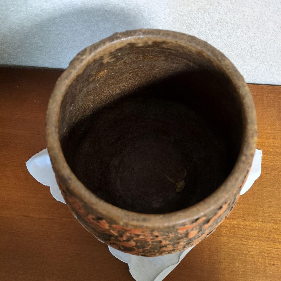 アジアン風花瓶 自然な質感そごう百貨店購入高さ25㌢