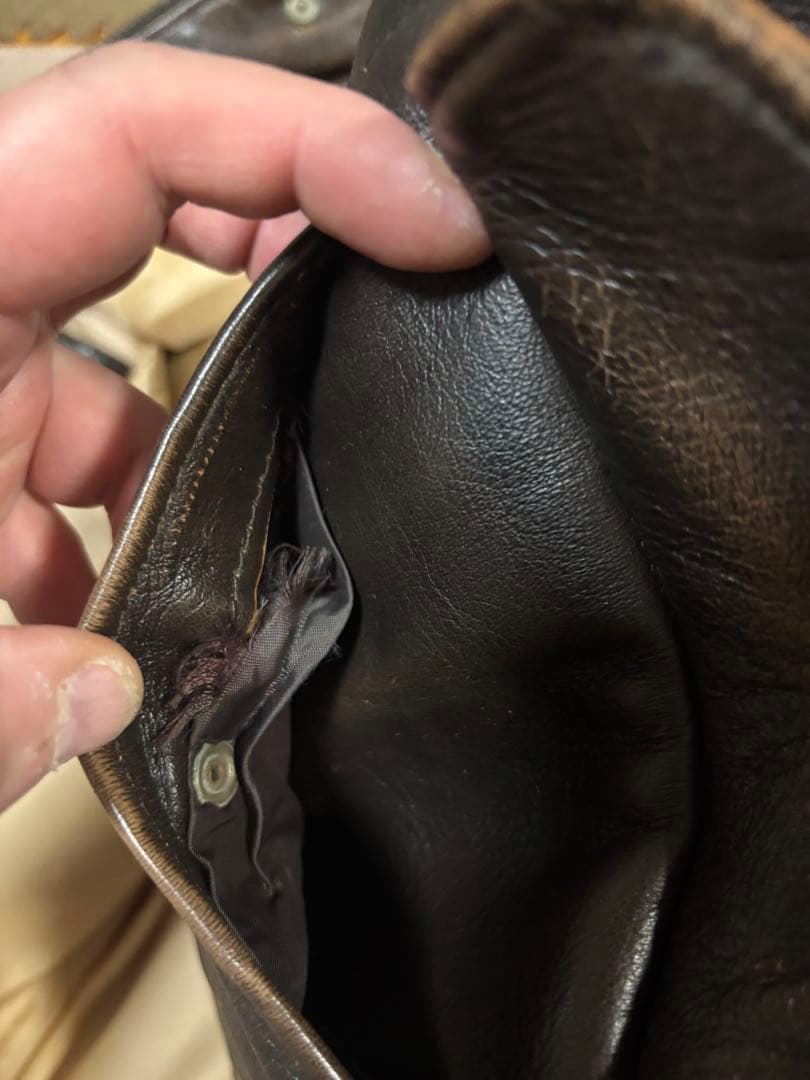 あ様AVIREXアヴィレックス A2 レザーフライトジャケット サイズ M 古着