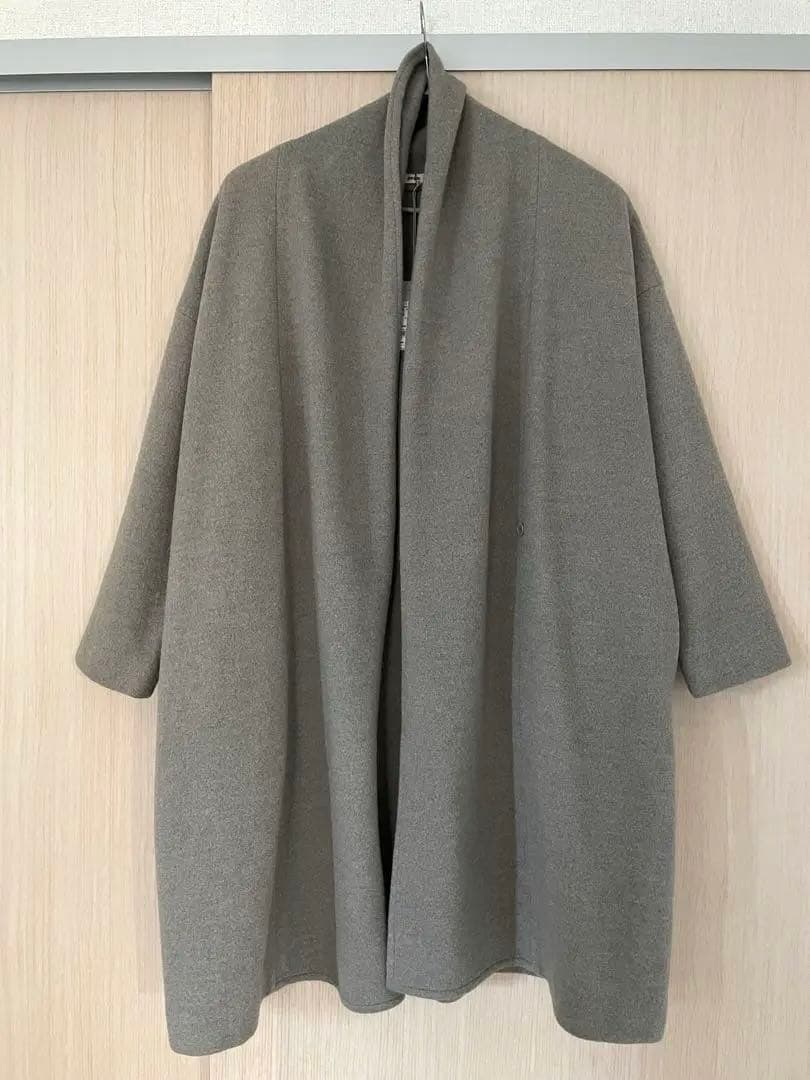 evameva press wool プレスウールローブコート