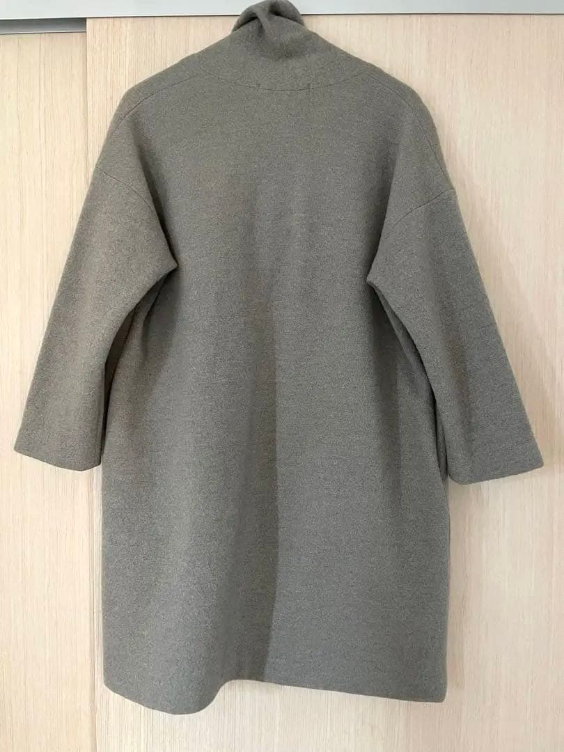 evameva press wool プレスウールローブコート