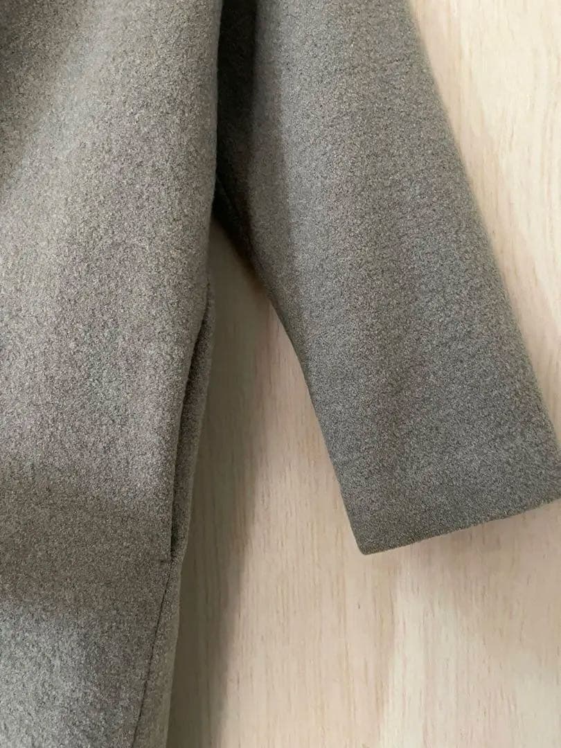 evameva press wool プレスウールローブコート