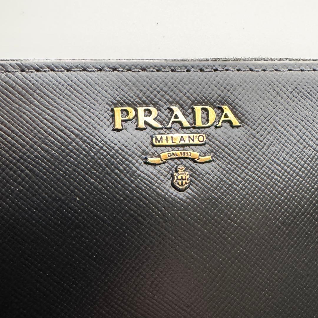 美品】234 PRADA プラダ ラウンドファスナー 長財布