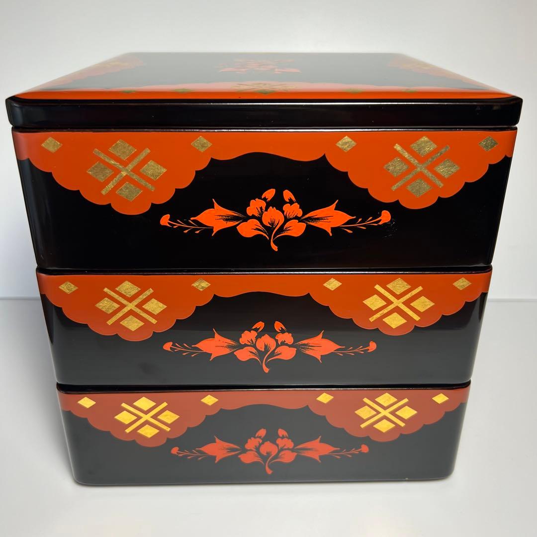 秀衡塗 丸三漆器 牡丹 重箱 お重 - メルカリ