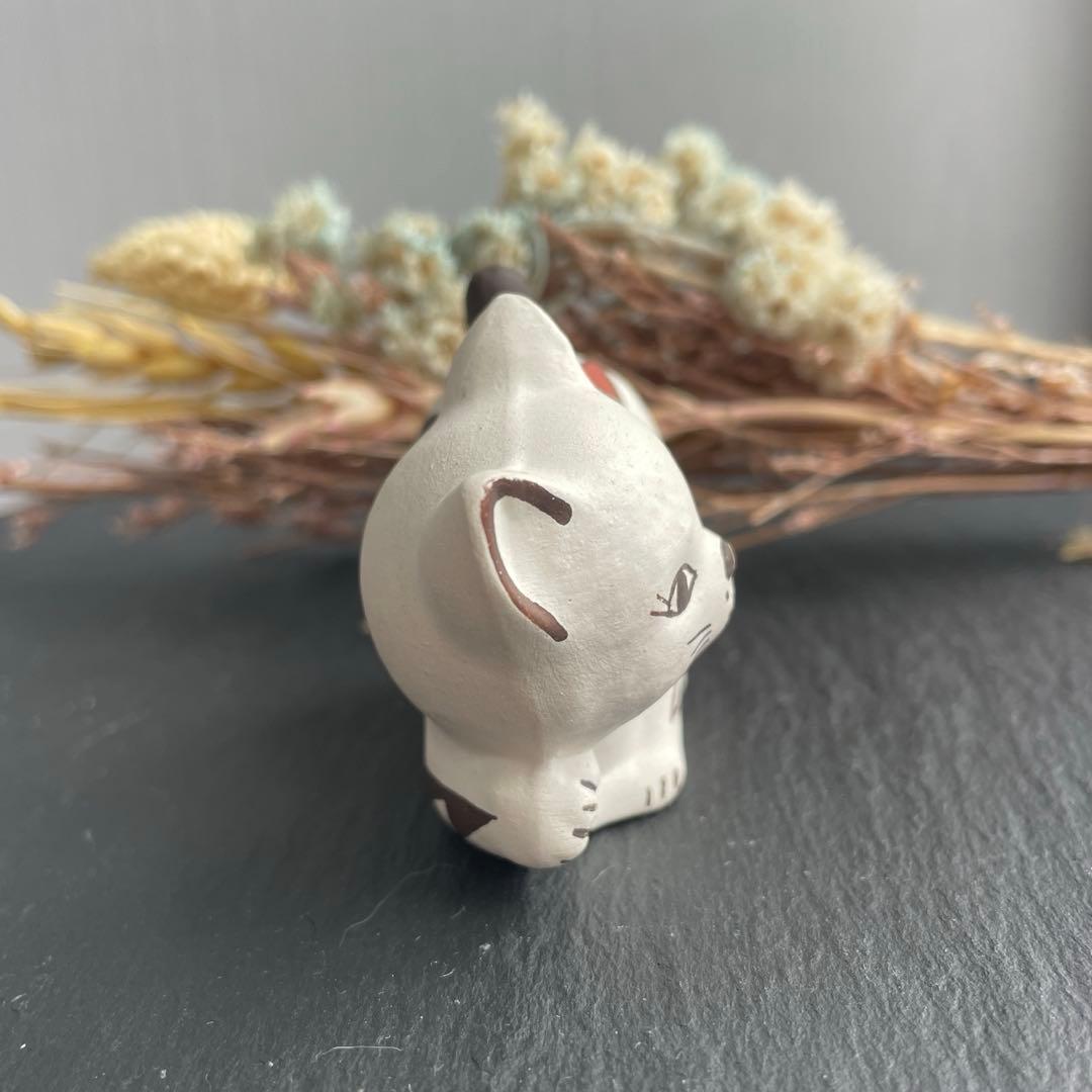 ヴィンテージ アコマ Acoma ポッテリー 猫 陶器 ネイティブアメリカン