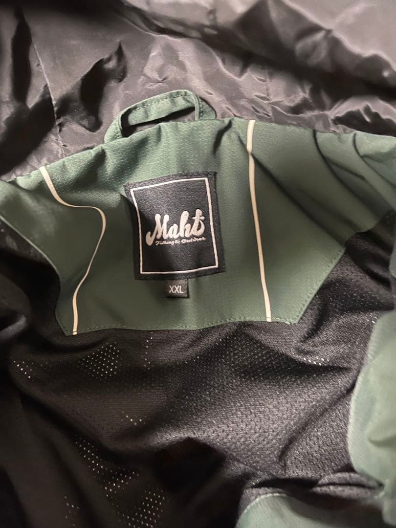 【希少】mahf セットアップ　上下　グリーンストライプ　XXL