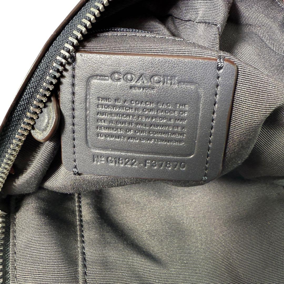 希少✨コーチ リュック ミニチャーリー 星柄 ネイビー レザー バイカラー