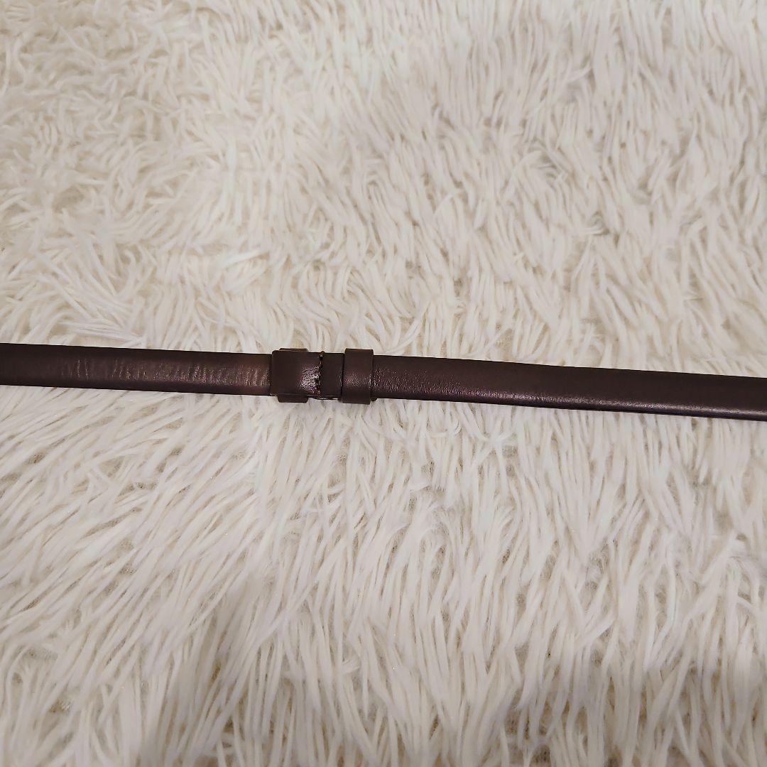 極美品 ANAYI アナイ ダブル バックル スライド ベルト ブラウン