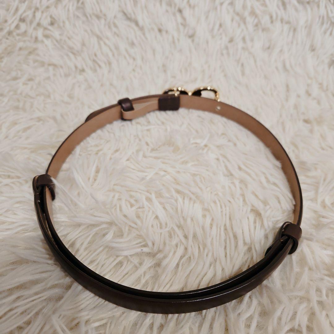 極美品 ANAYI アナイ ダブル バックル スライド ベルト ブラウン