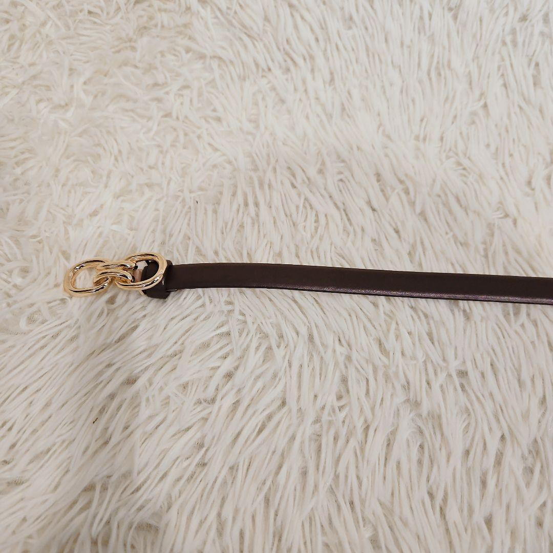極美品 ANAYI アナイ ダブル バックル スライド ベルト ブラウン