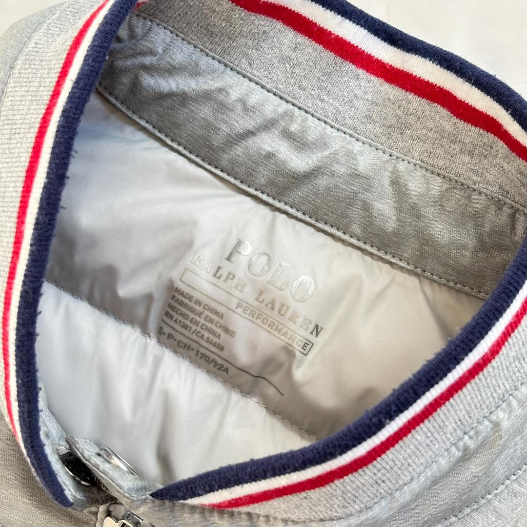 ポロラルフローレン ハイブリットダウンジャケット ポニーロゴ 切替 グレーtt0