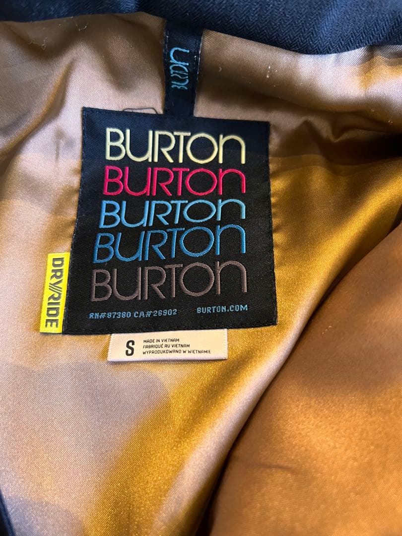 Burton フード付きジャケット Sサイズ ネイビー