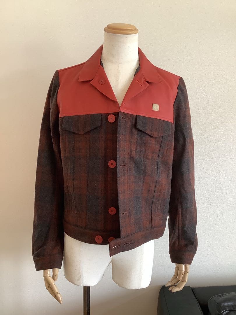 【RICHARD NICOLL】シープスキン×ウール　ジャケット　UK36/M