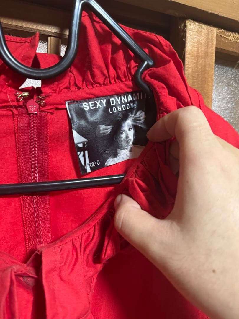 ⭐︎格安⭐︎廃盤 SEXY DYNAMITE LONDON 赤 フリルワンピース