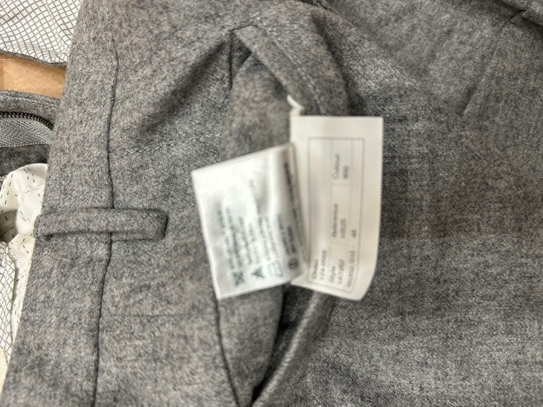 インコテックス　ライトグレー カーゴスラックス ウール SUPER 100'S