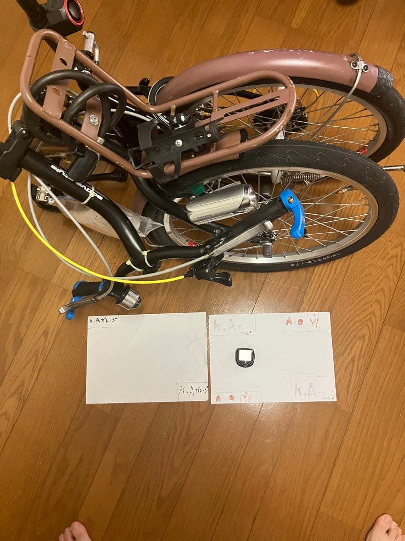 個人、折りたたみ自転車「active style. appleステッカー取説付き 個人、折りたたみ自転車「active style. appleステッカー取説付き