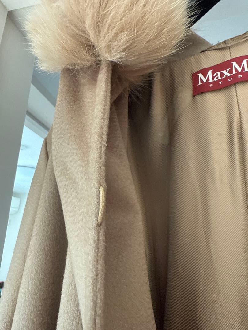 Max Mara Studio ウールロングコート キャメル