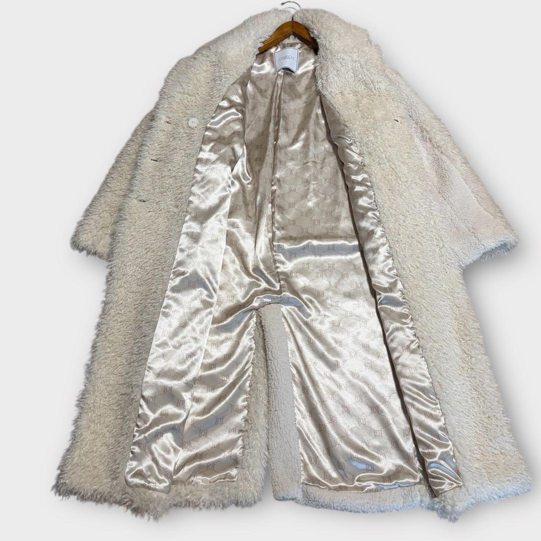 ダーリッチ　Darich 　ミックスボアコクーンコート　ロング　テディベア