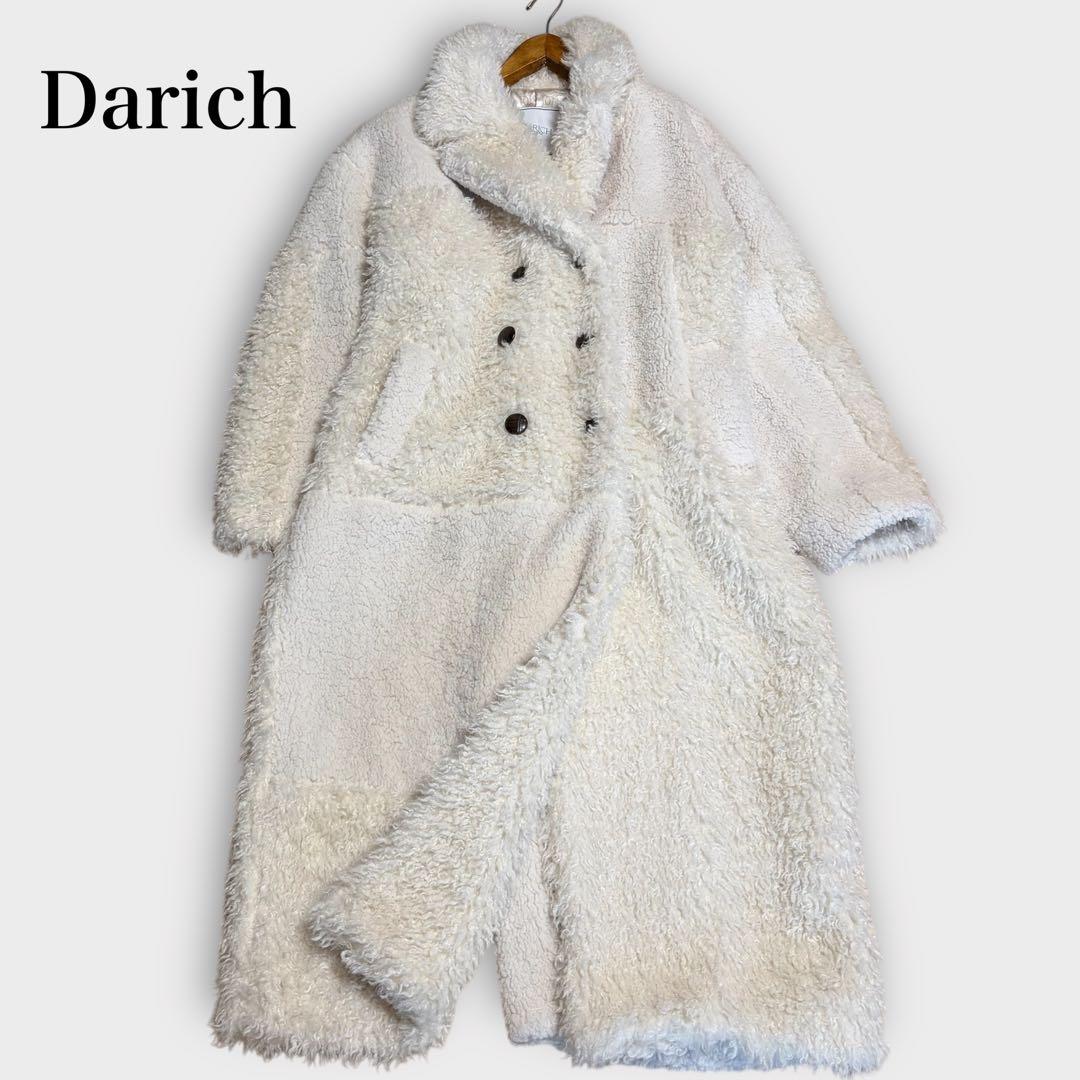 ダーリッチ　Darich 　ミックスボアコクーンコート　ロング　テディベア