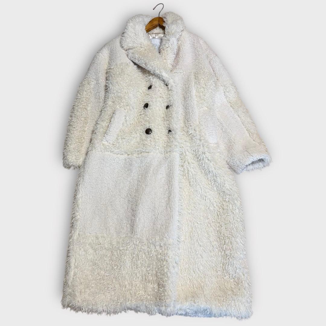 ダーリッチ　Darich 　ミックスボアコクーンコート　ロング　テディベア