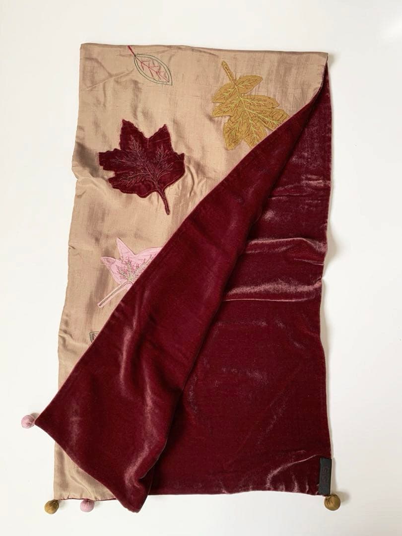 ロメオ ジリ GIRI シルク×ベロア ショール