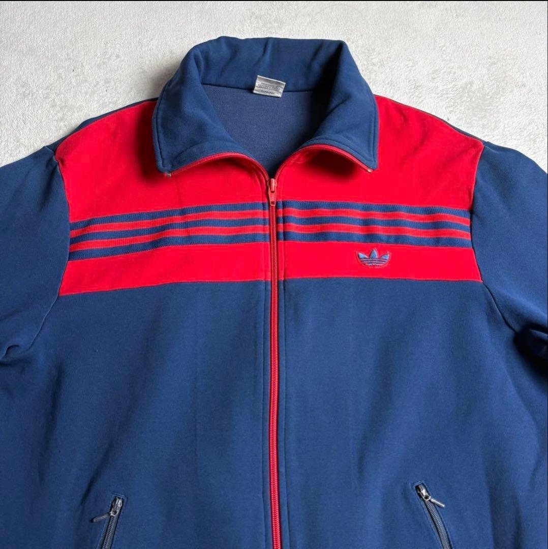 70s adidas 西ドイツタグ　トラックジャケット　ビンテージ　5号
