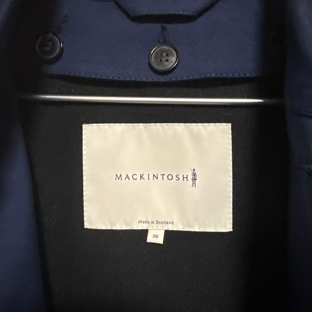 MACKINTOSH ネイビー ステンカラーコート 38