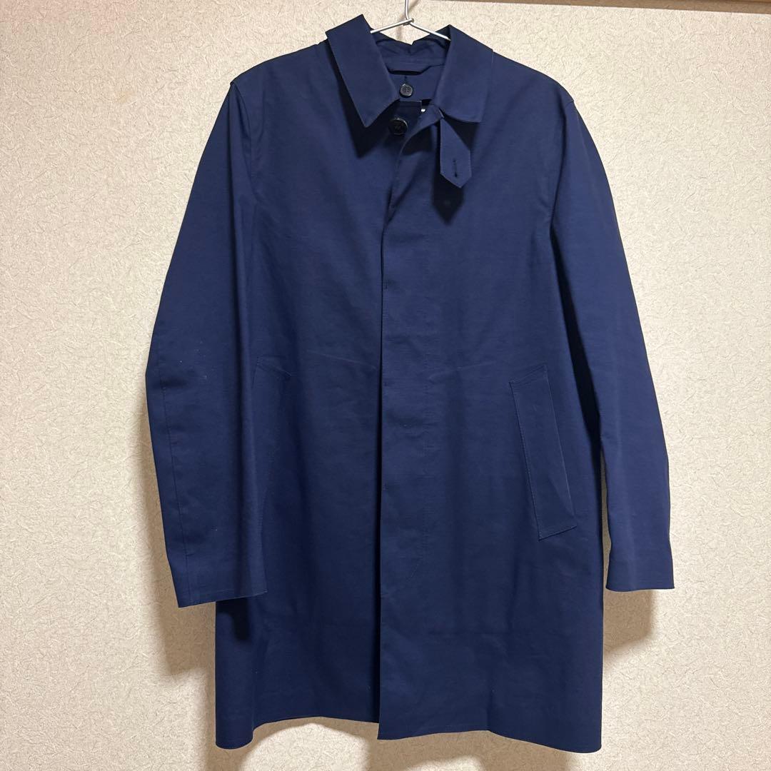 MACKINTOSH ネイビー ステンカラーコート 38