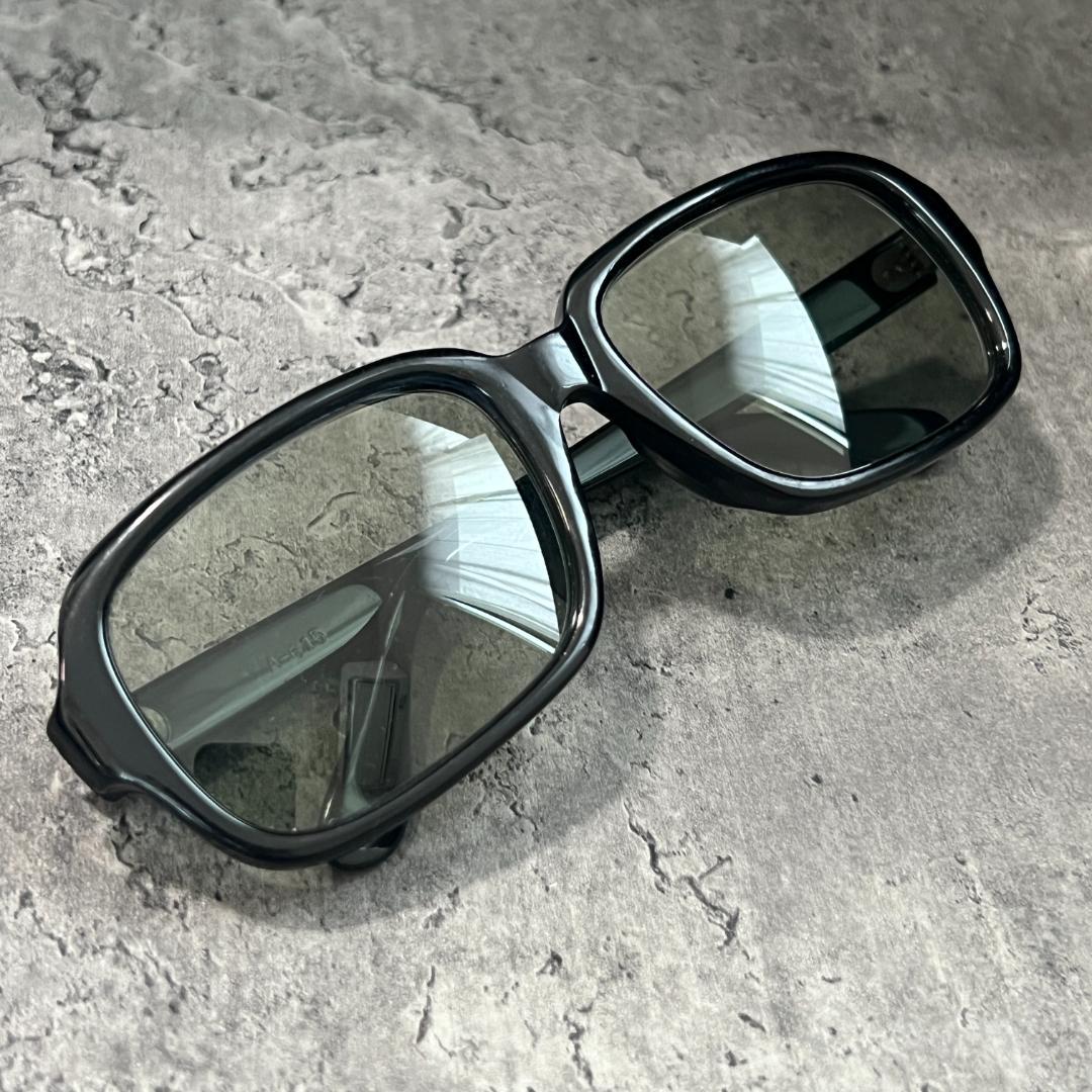 希少デザイン セルロイド製 スクエア型 強化ガラス サングラス 615