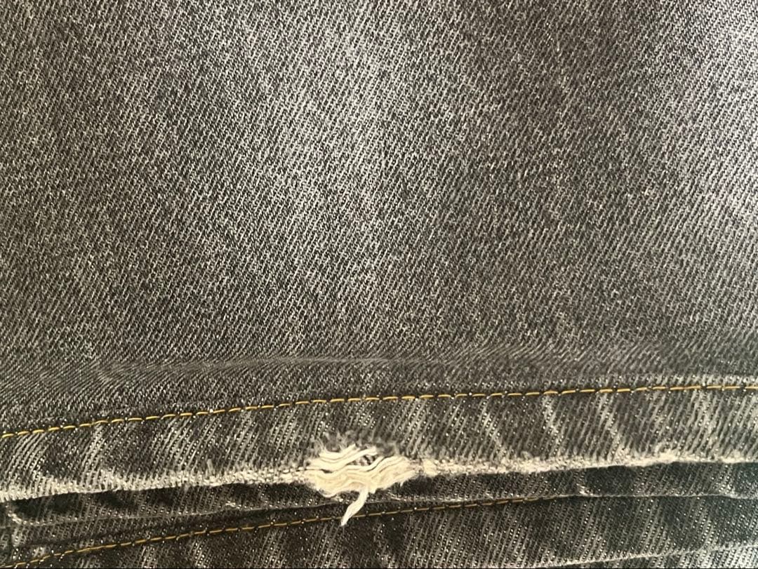 USA製　levi's 569 先染めグレー ワイドデニム W34 L30