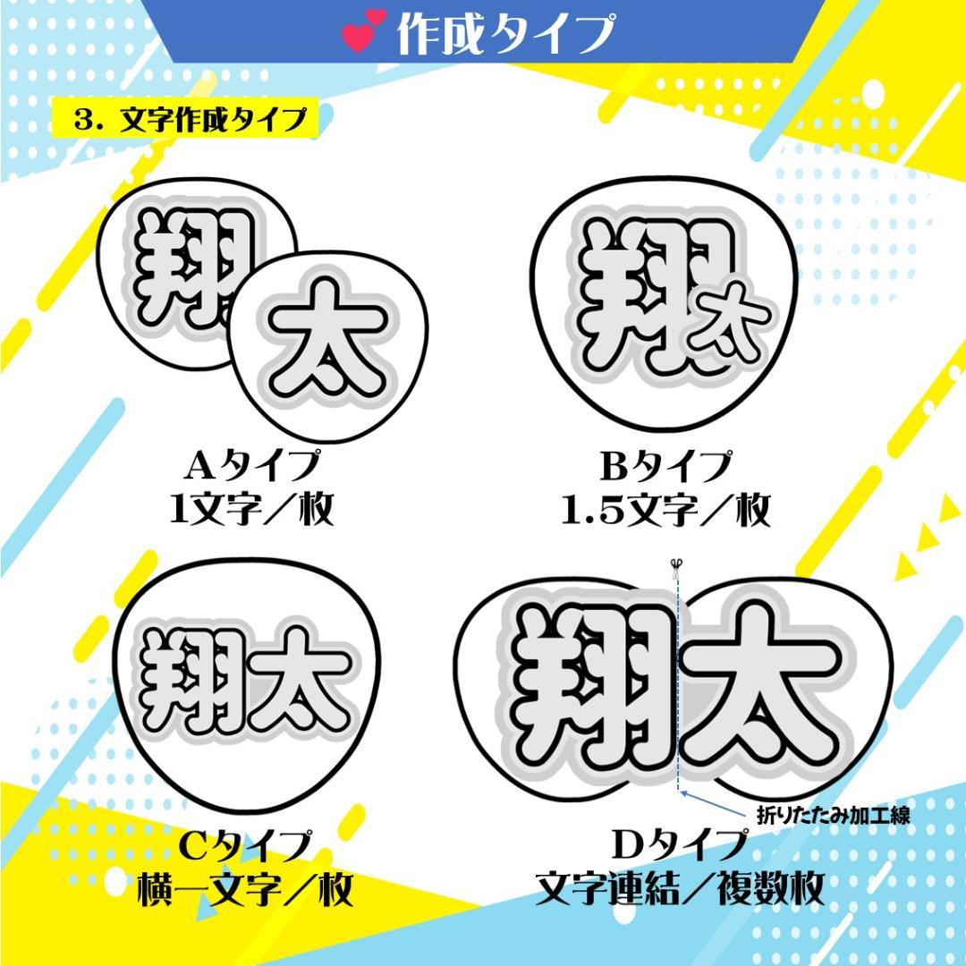 うちわ 文字 オーダー パネル ネームボード ハングル ライブ 推し 連結