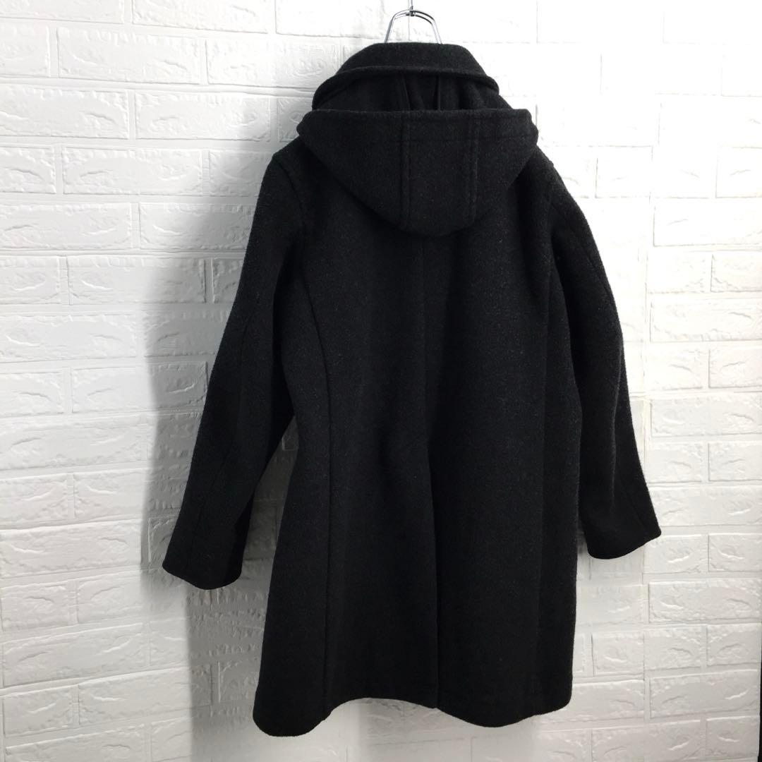 【人気サイズ40】DANTON ダントンウールモッサ 丸襟フード付 ロングコート