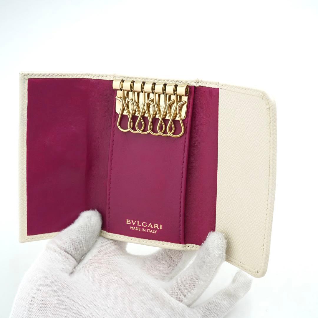 ✨未使用に近い✨　BVLGARI キーケース　ロゴマニア　クラシコ　6連　刻印