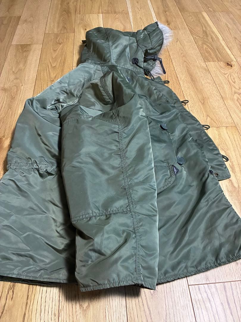 80sアルファALPHA N-3B 旧タグUSA製IDEAL フライトジャケット