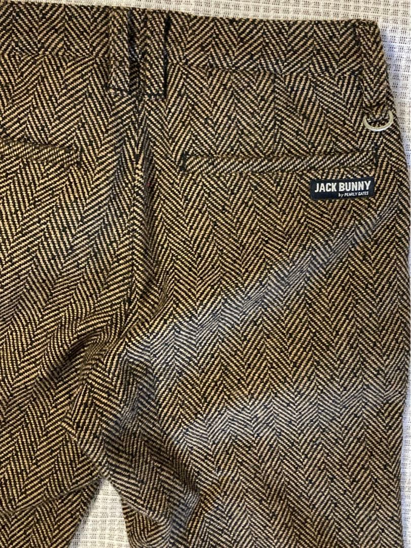 ジャックバニー　千鳥茶系ツイードパンツ2サイズ