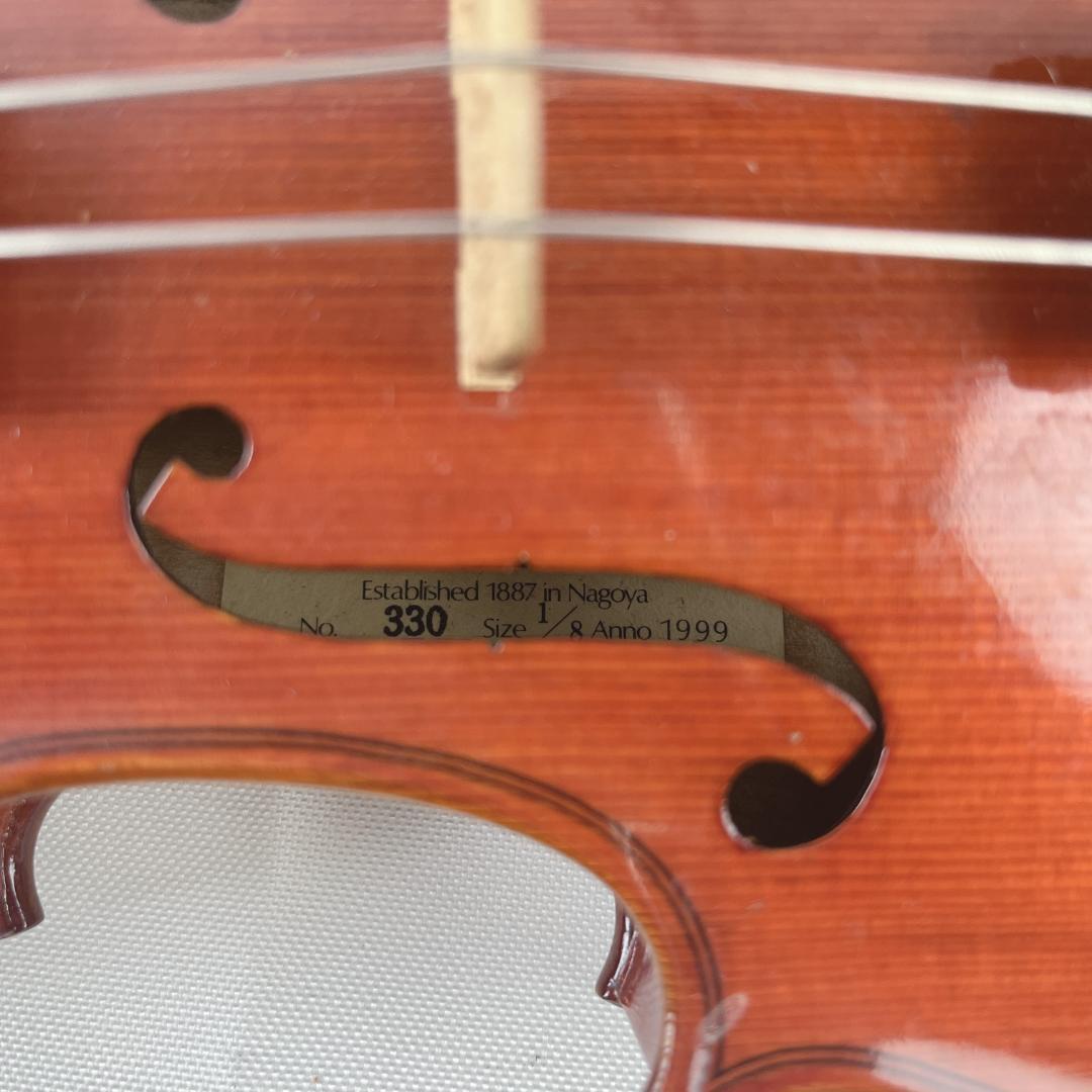 美品☘️ SUZUKI　バイオリン　1/8　Ｎo.330　1999年製　虎杢