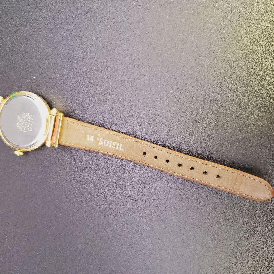 美品 希少 新品電池 稼働品 セイコー ヴィンテージ ゴールド スモセコ 曜日