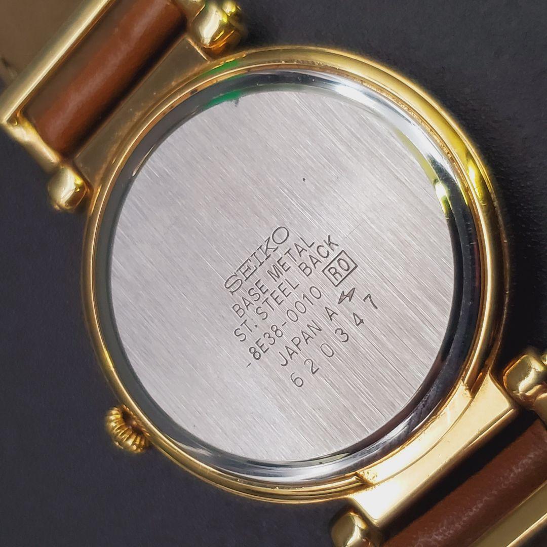 美品 希少 新品電池 稼働品 セイコー ヴィンテージ ゴールド スモセコ 曜日