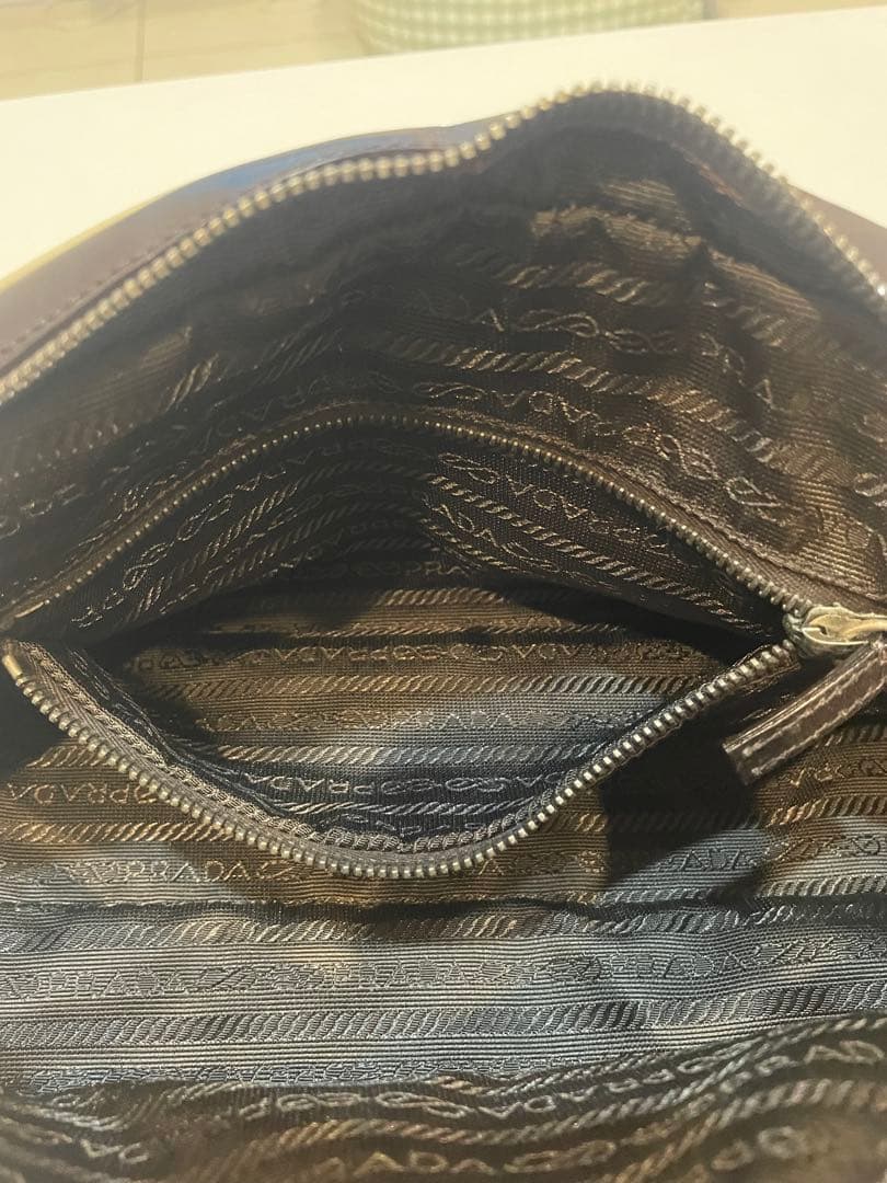 【美品-希少】プラダ PRADA ハンドバッグ ボーリングバッグ レザー