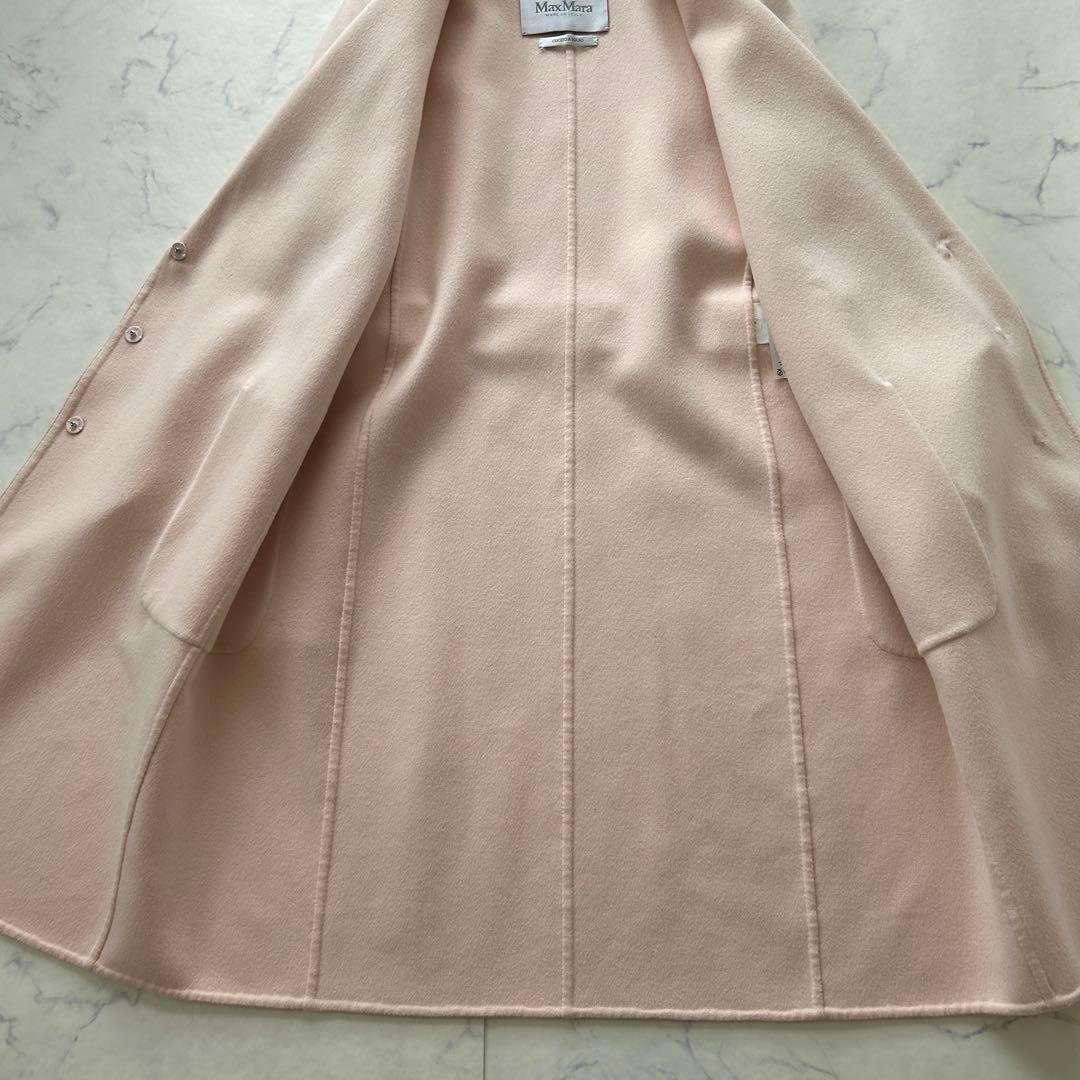 マックスマーラ 最高級白タグ ロングコート クチートアマーノ ピンク