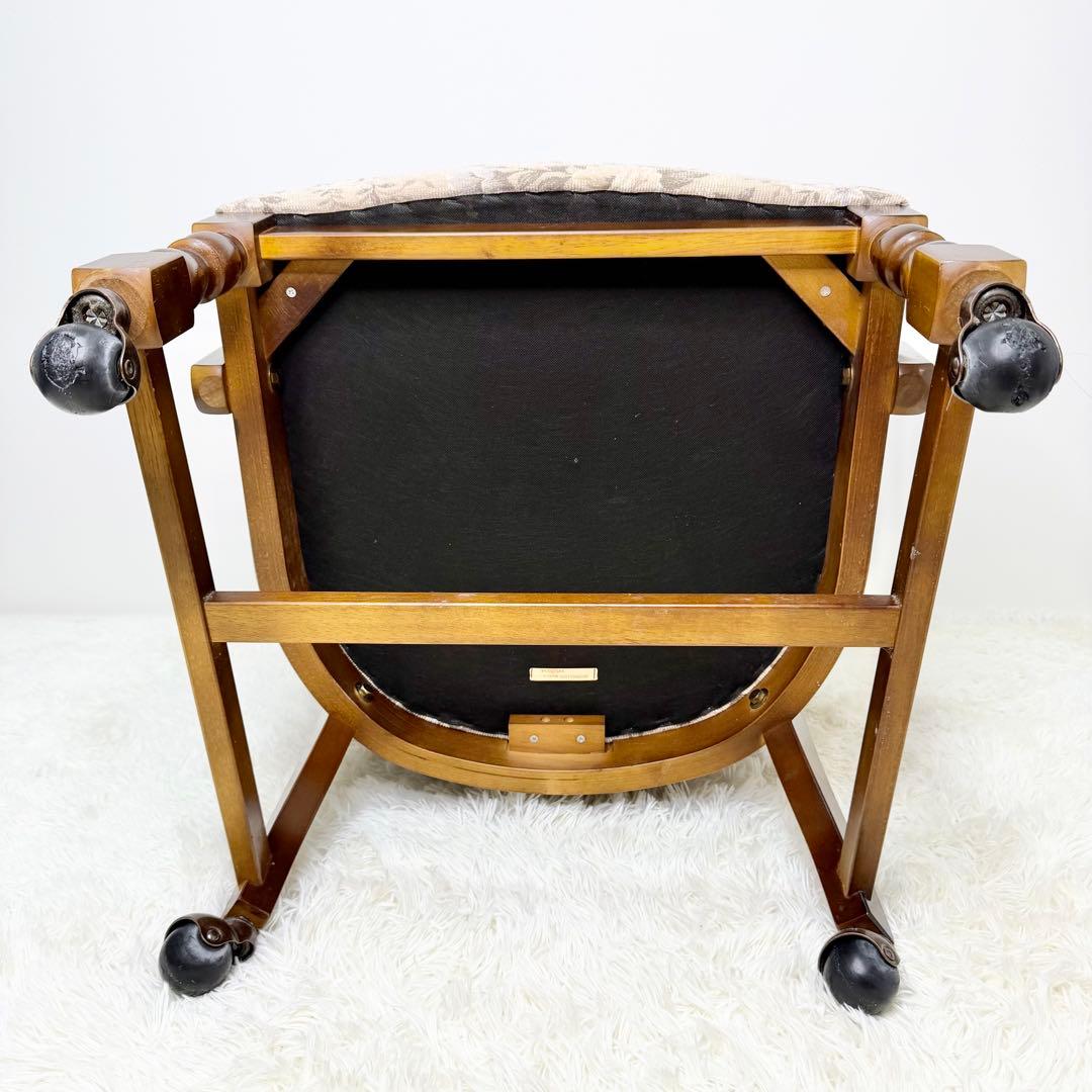 ② karimoku コロニアル キャスター付き ダイニングチェア カントリー調