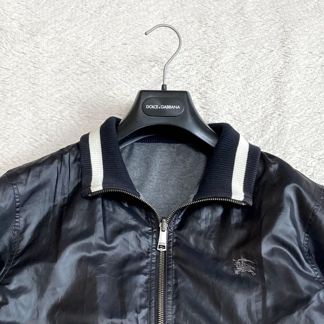 美品 バーバリーブラックレーベル リバーシブル スタジャン ブルゾン