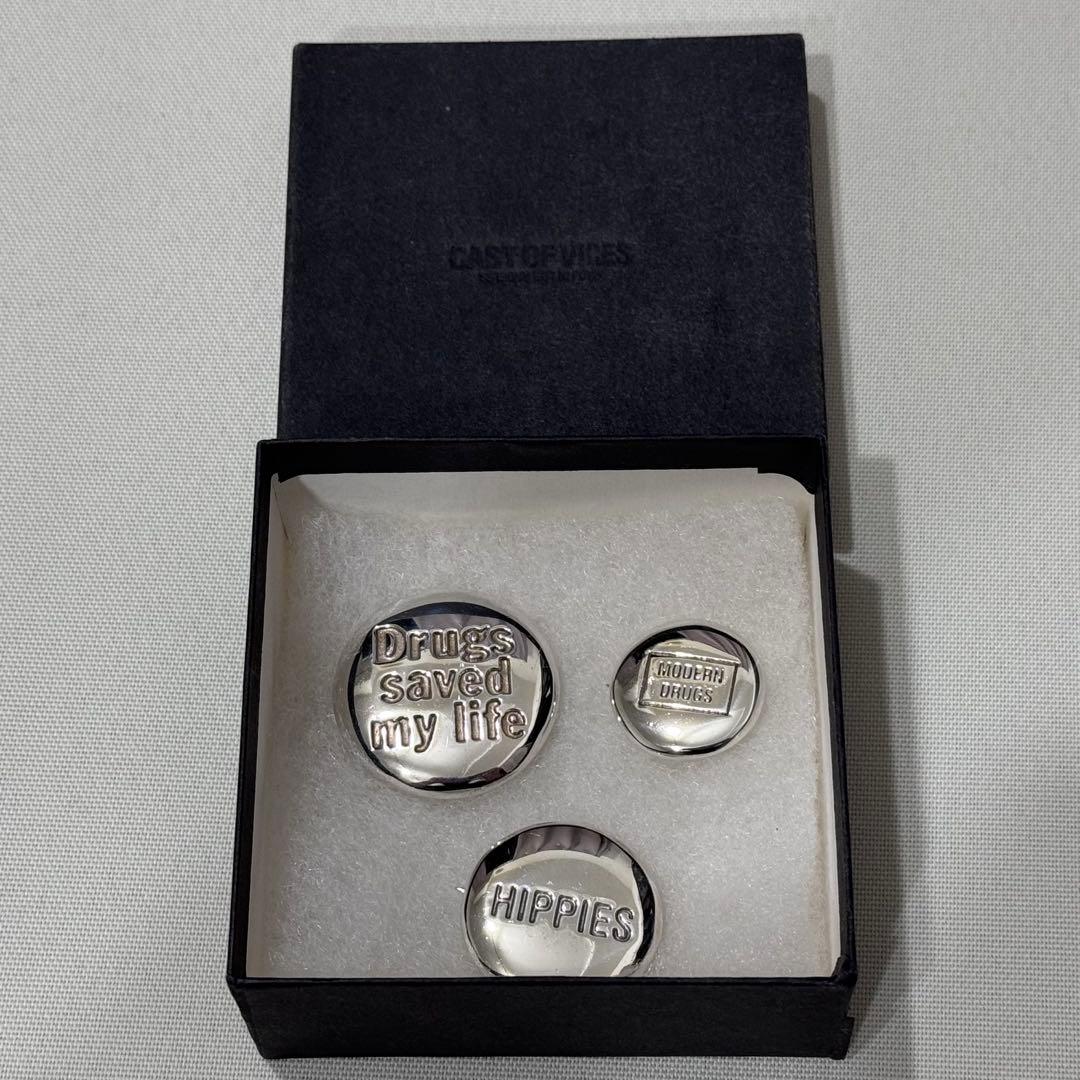 cast of vices 925 STERLING SILVER BADGE