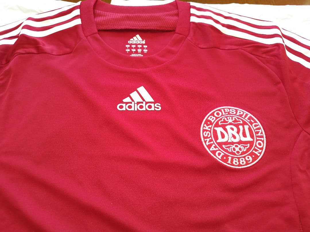 adidas デンマーク代表 2008年ホーム 長袖 Lサイズ 未使用