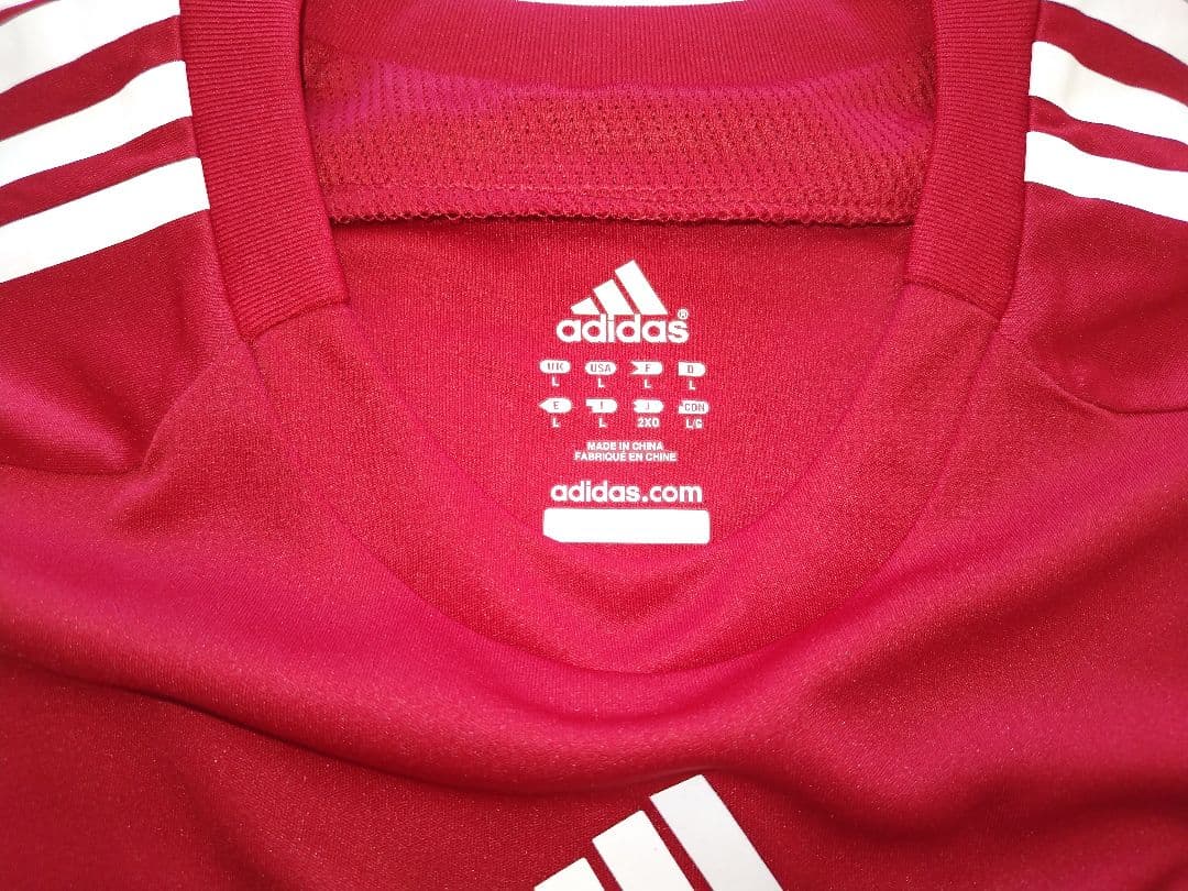 adidas デンマーク代表 2008年ホーム 長袖 Lサイズ 未使用