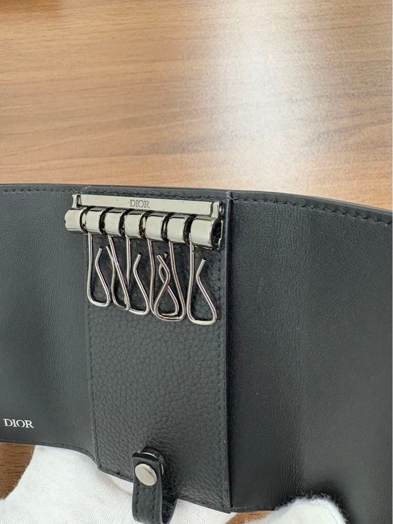 美品✨Dior ディオール キーケース 6連 ブラック レザー ユニセックス
