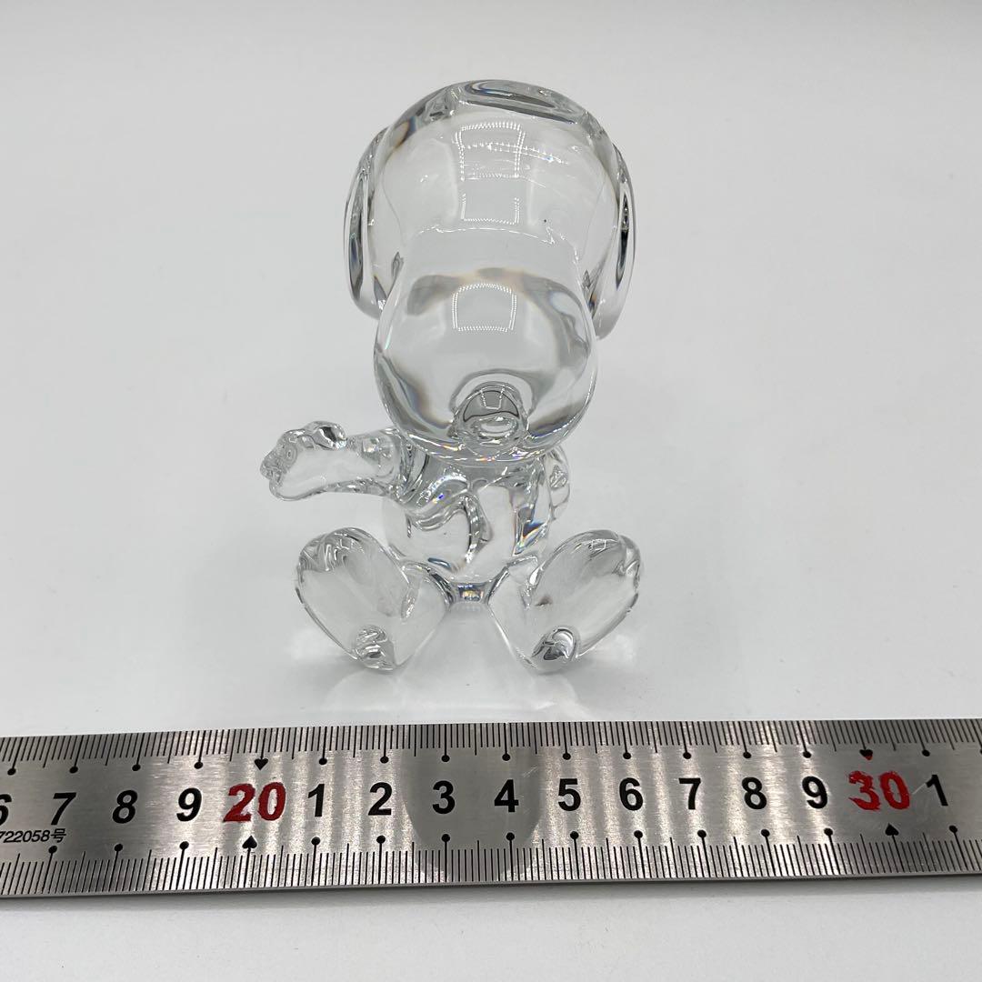 バカラ Baccarat スヌーピー オブジェ クリスタル 箱付き